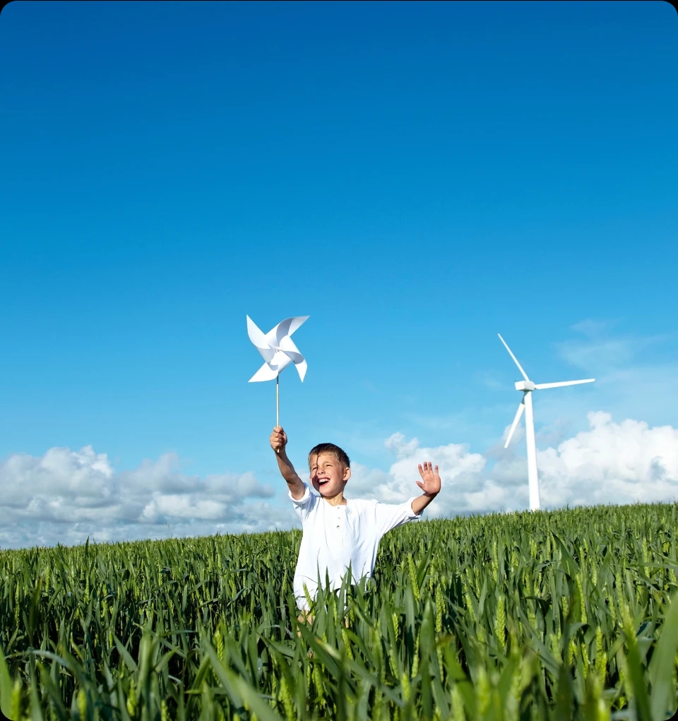 children in field